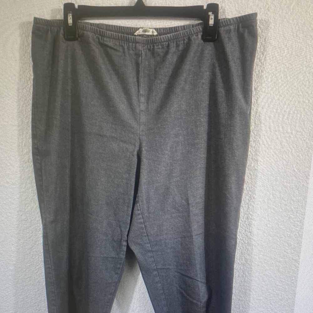 Eileen Fisher Charcoal Gray Cropped Stretch Pants